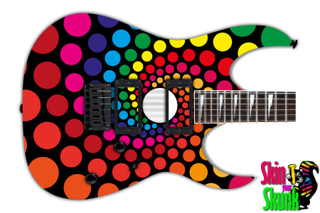  Guitar Skin Trippy Dots 