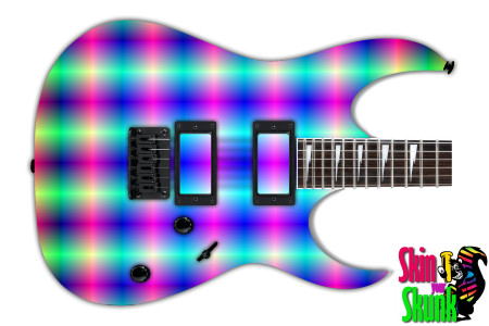  Guitar Skin Trippy Grid 