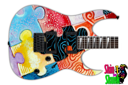  Guitar Skin Trippy Pieces 