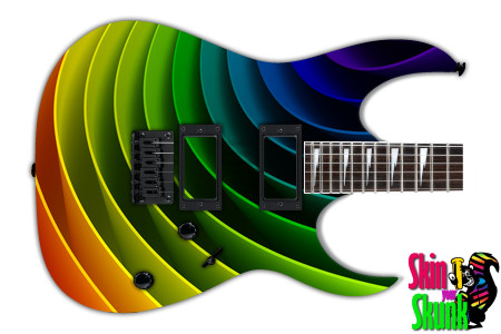  Guitar Skin Trippy Ribbon 