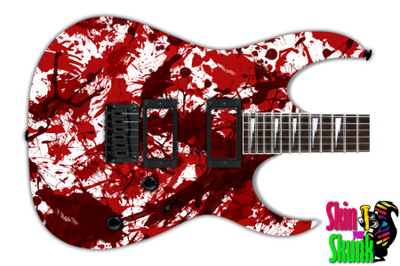  Guitar Skin Blood White 