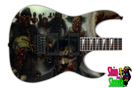  Guitar Skin Horror Zombie Attack 
