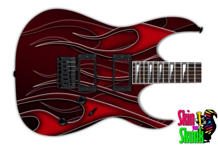  Guitar Skin Hotrod Blackred Right 