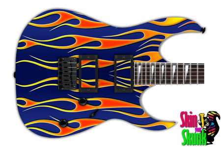  Guitar Skin Hotrod Blue Right 