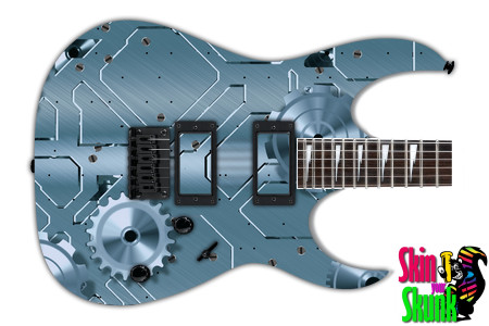  Guitar Skin Metalshop Ornate Cogs 