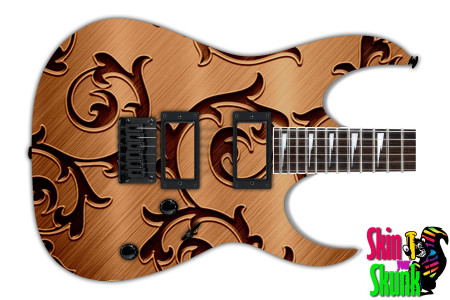  Guitar Skin Metalshop Ornate Copper Pat 