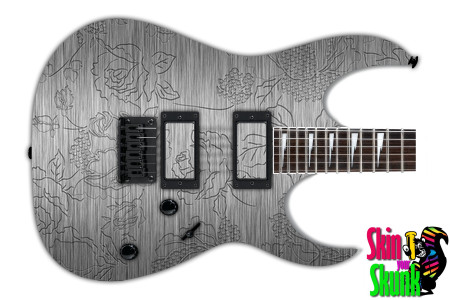  Guitar Skin Metalshop Ornate Etch 