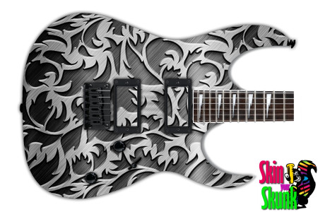  Guitar Skin Metalshop Ornate Floral 