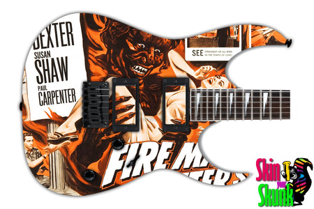  Guitar Skin Movies Scifi Fire 