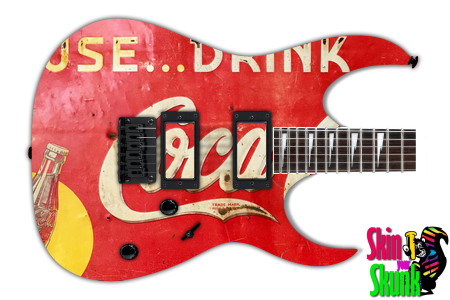  Guitar Skin Americana Coca 