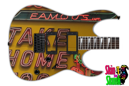 Guitar Skin Americana Hotdog 