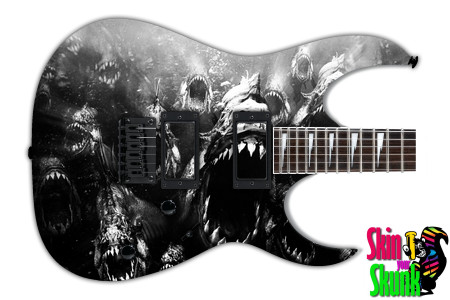  Guitar Skin Animals Piranha 