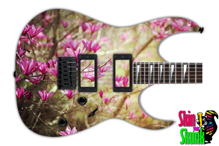  Guitar Skin Flowers Beautiful 