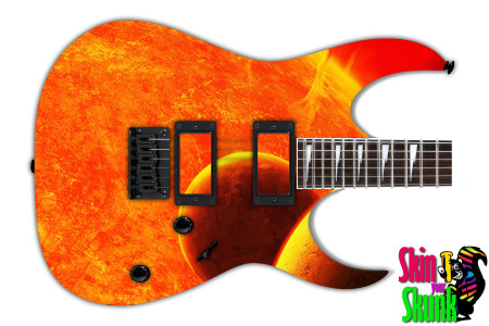  Guitar Skin Space Sun 