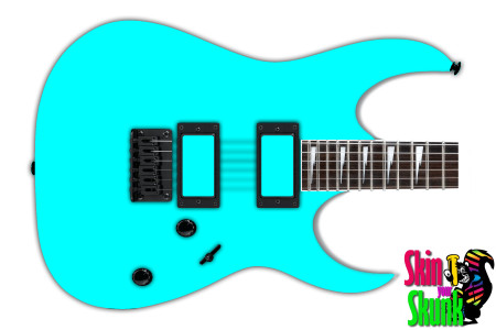  Guitar Skin Paintjob Cyan 