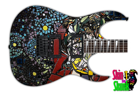  Guitar Skin Mosaic Woman 