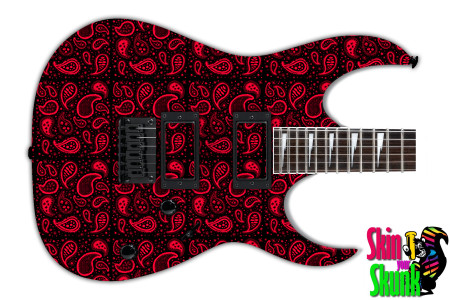  Guitar Skin Paisley Blood 