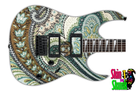  Guitar Skin Paisley Bluep 