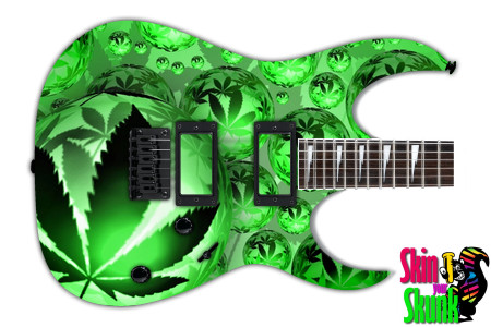  Guitar Skin Rasta Bubbles 