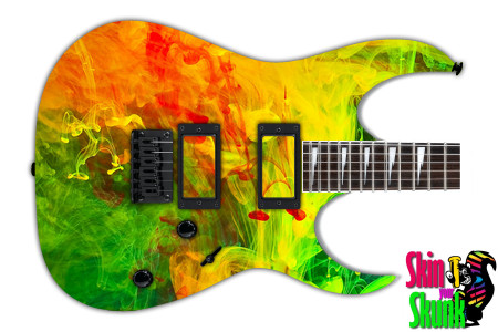 Guitar Skin Rasta Drippy 