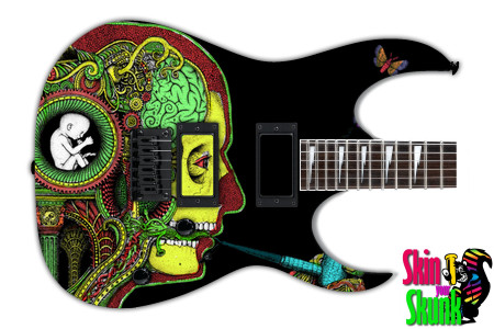  Guitar Skin Rasta Inside 