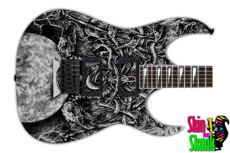  Guitar Skin Heavymetal Sketch 