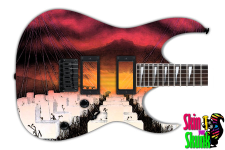  Guitar Skin Rockart Cemetery 