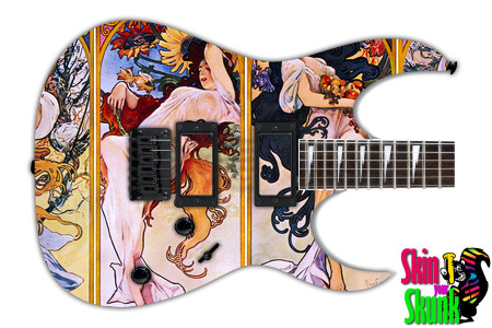  Guitar Skin Rockart Girls 
