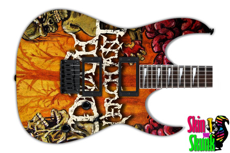  Guitar Skin Rockart Skel 