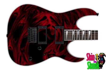  Guitar Skin Rockstar Diamond Faces 