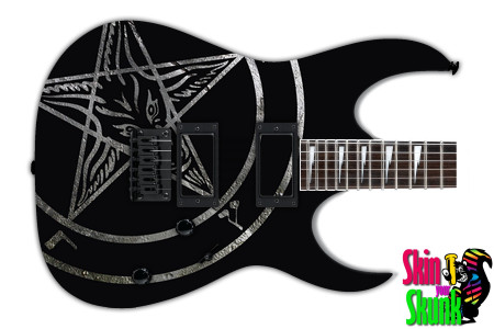  Guitar Skin Rockstar Diamond Silver 