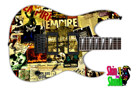  Guitar Skin Rockstar Pistols Tags 