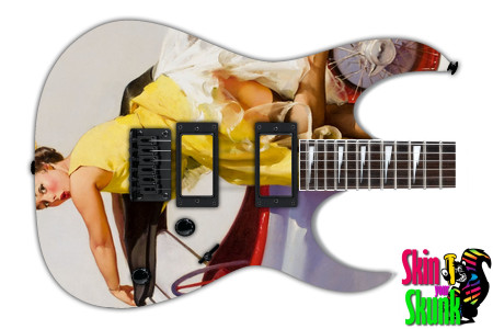  Guitar Skin Pinup Car 