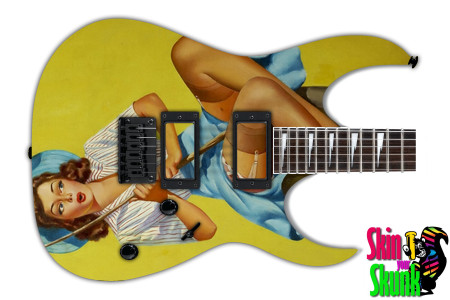  Guitar Skin Pinup Fishing 