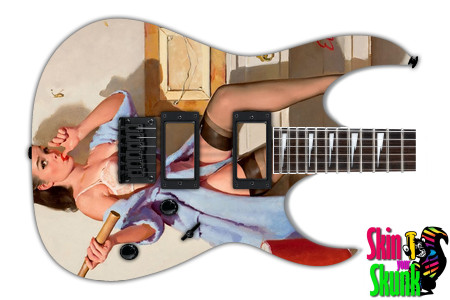  Guitar Skin Pinup Handy 