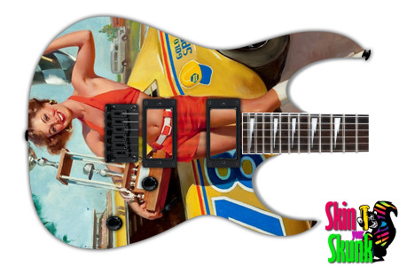  Guitar Skin Pinup Race 