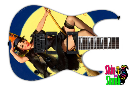  Guitar Skin Pinup Witch 