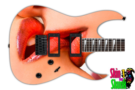  Guitar Skin Sexy Hot Lips 