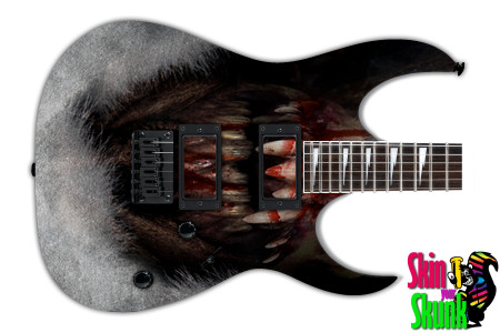  Guitar Skin Faces Santa 