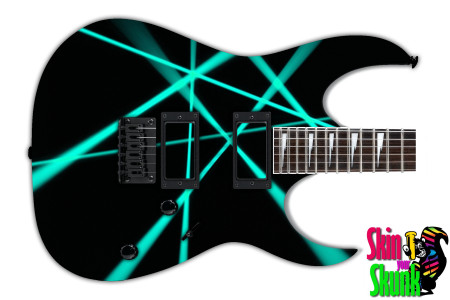 Guitar Skin Laser Cyan 