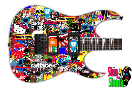  Guitar Skin Stickers Child 