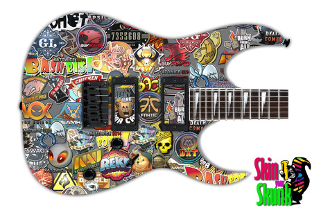  Guitar Skin Stickers Cut 