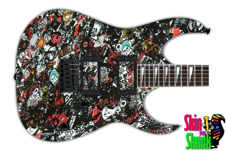  Guitar Skin Stickers Dark 
