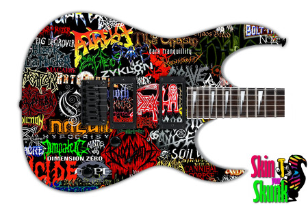  Guitar Skin Stickers Death 