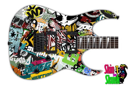  Guitar Skin Stickers Graffiti 