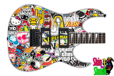  Guitar Skin Stickers Race 