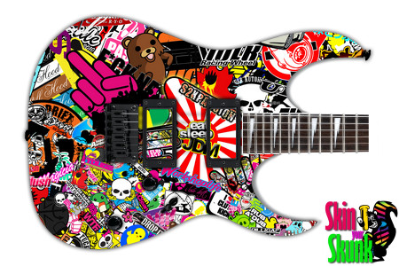  Guitar Skin Stickers Weird 