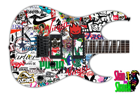  Guitar Skin Stickers White 