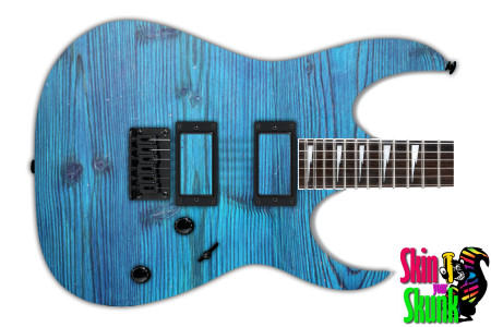  Guitar Skin Woodshop Character Bluish 