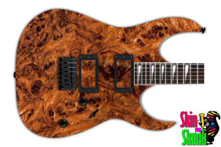  Guitar Skin Woodshop Exotic Burlbrown 